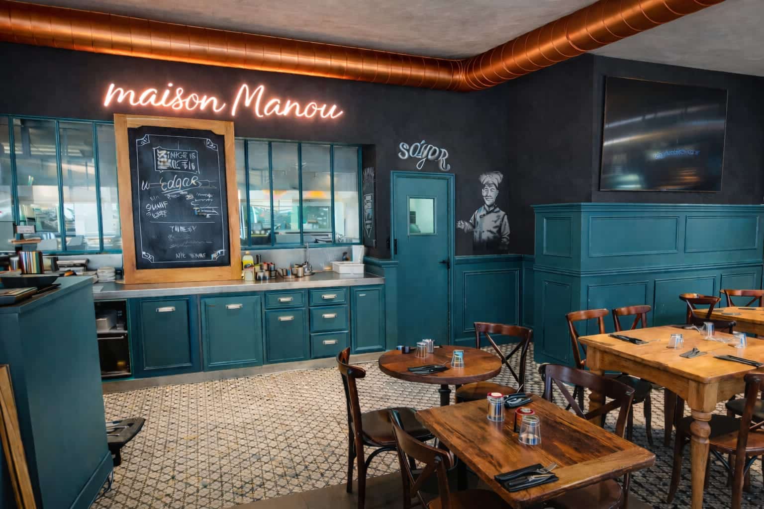 Maison Manou - cuisine et ambiance